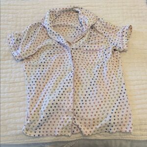 Roberta Roller Rabbit Colorful Heart Print Pajama Top